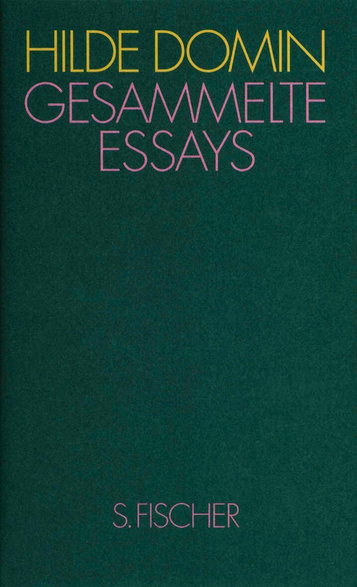 Cover: 9783100153159 | Gesammelte Essays | Heimat in der Sprache | Hilde Domin | Buch | 1993