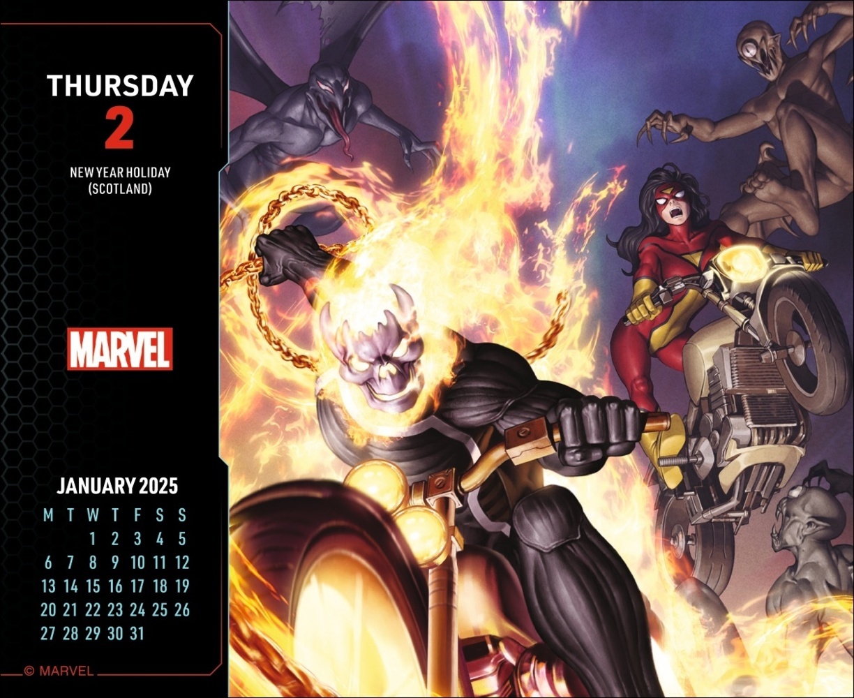 Bild: 9783840196775 | Marvel Comics Tagesabreißkalender 2025 | Kalender | Geblockt | 320 S.