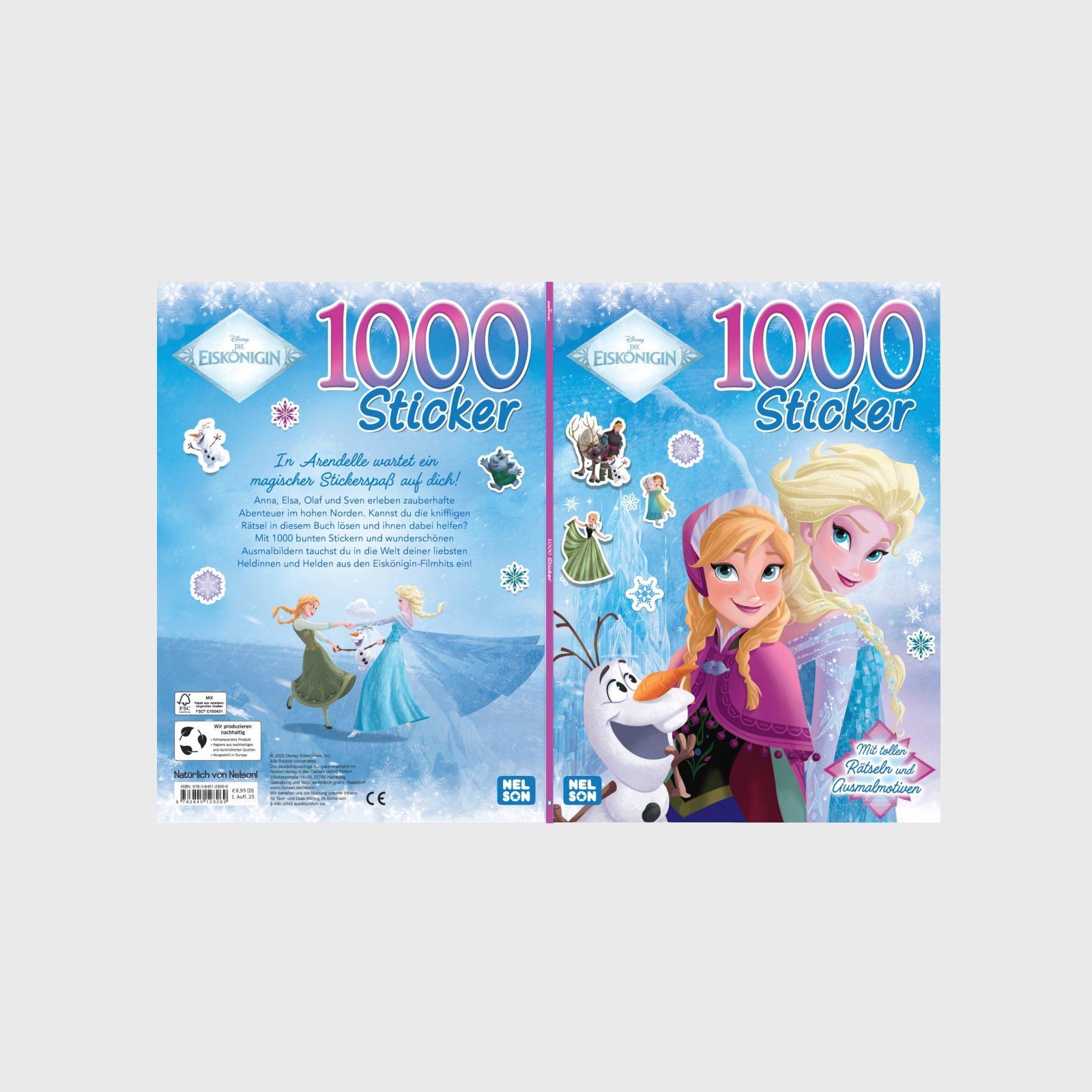 Bild: 9783845128269 | Disney Die Eiskönigin: 1000 Sticker | Taschenbuch | Disney Eiskönigin