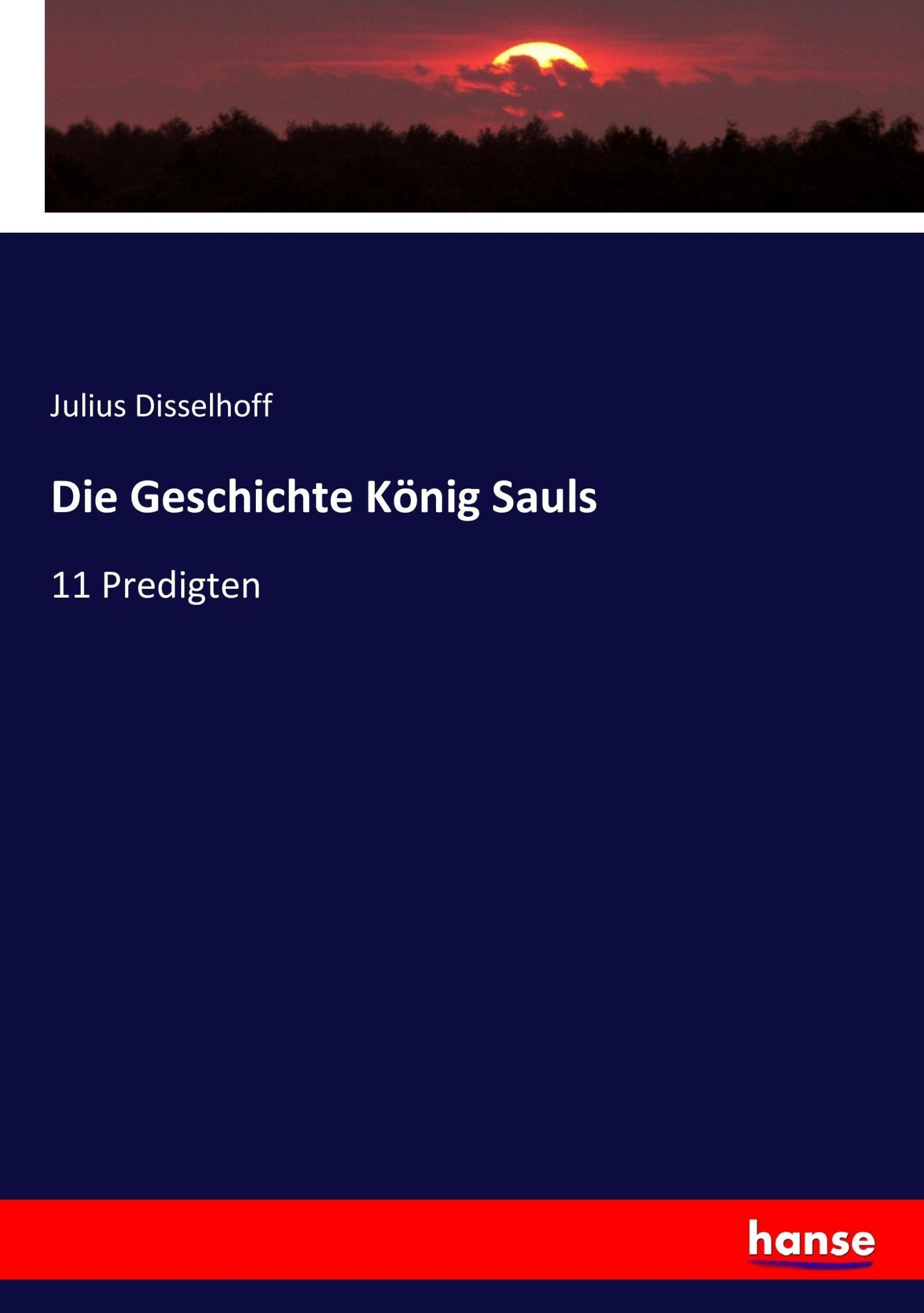 Cover: 9783744651110 | Die Geschichte König Sauls | 11 Predigten | Julius Disselhoff | Buch