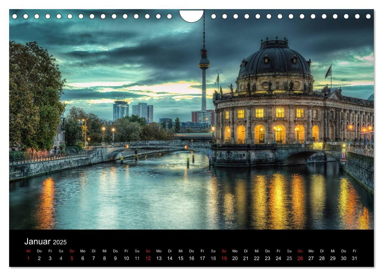 Bild: 9783435636921 | Berlin City bei Nacht (Wandkalender 2025 DIN A4 quer), CALVENDO...