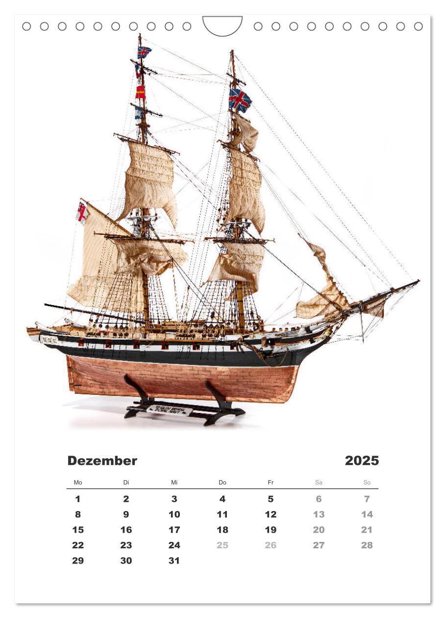 Bild: 9783435961979 | Historische Segelschiffe - Modellbau (Wandkalender 2025 DIN A4...