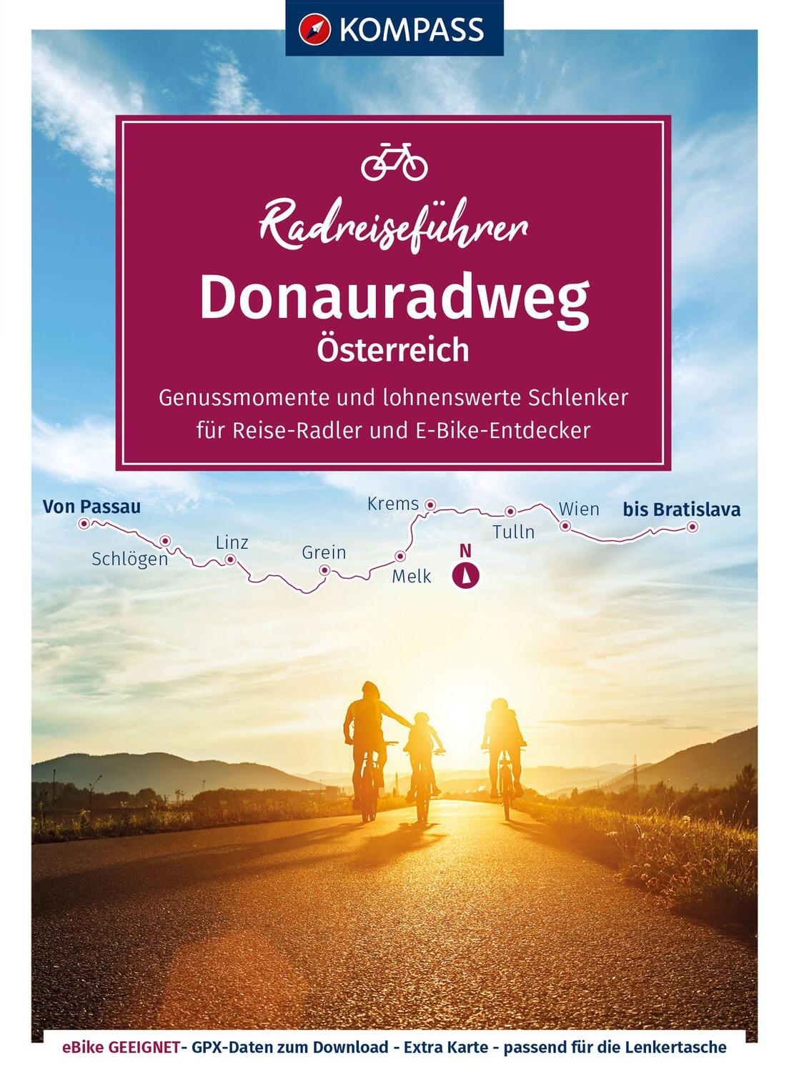 Cover: 9783991216032 | KOMPASS Radreiseführer Donauradweg Österreich | Taschenbuch | 212 S.