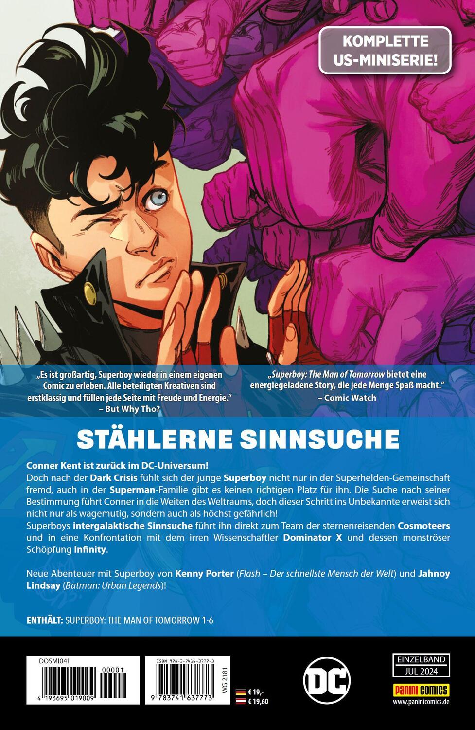 Rückseite: 9783741637773 | Superboy: Der Mann von Morgen - Ein Platz im Universum | Taschenbuch