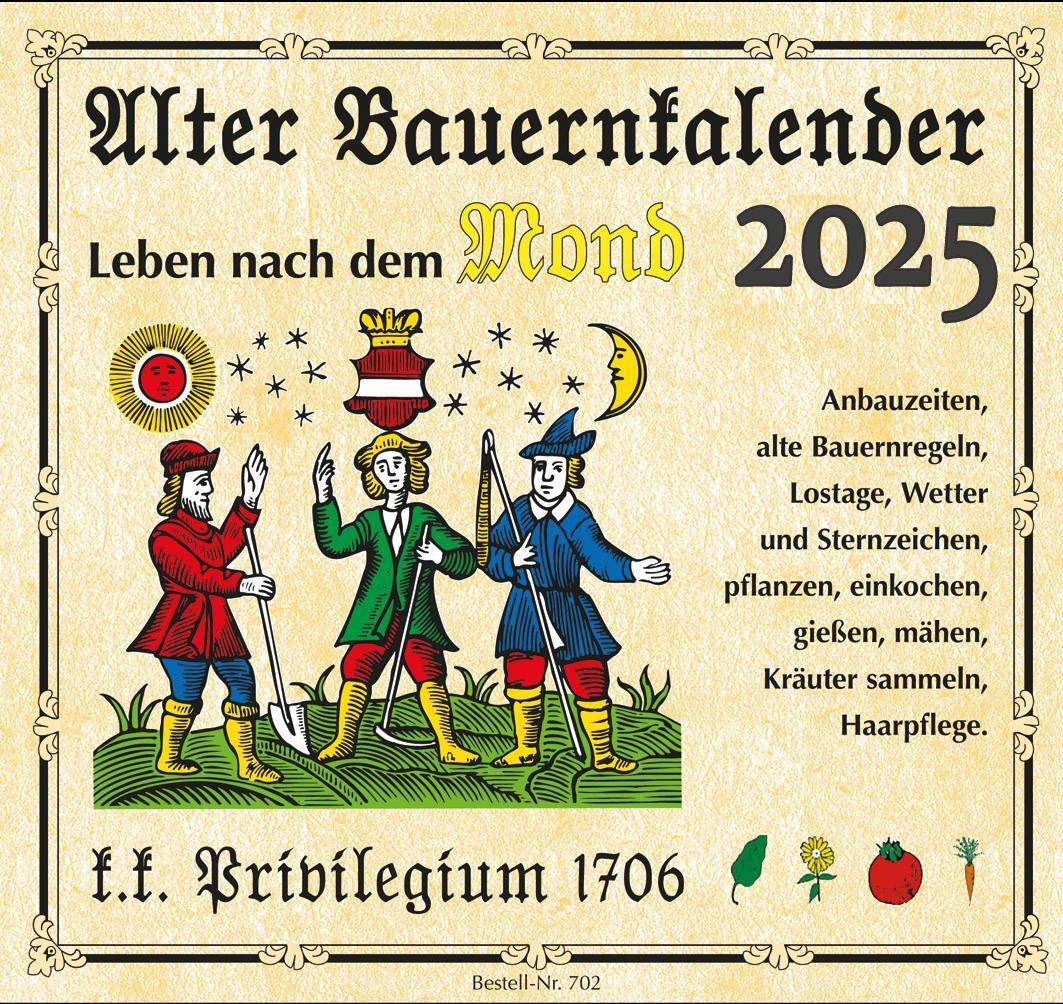 Cover: 9783840485657 | Alter Bauernkalender 2025. Der Praktische (Erlebniskalender) | Alpina