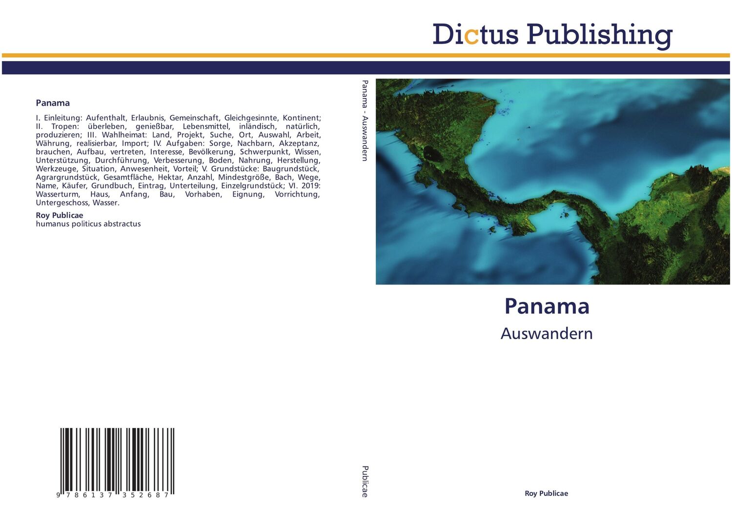 Cover: 9786137352687 | Panama | Auswandern | Roy Publicae | Taschenbuch | Paperback | 140 S.