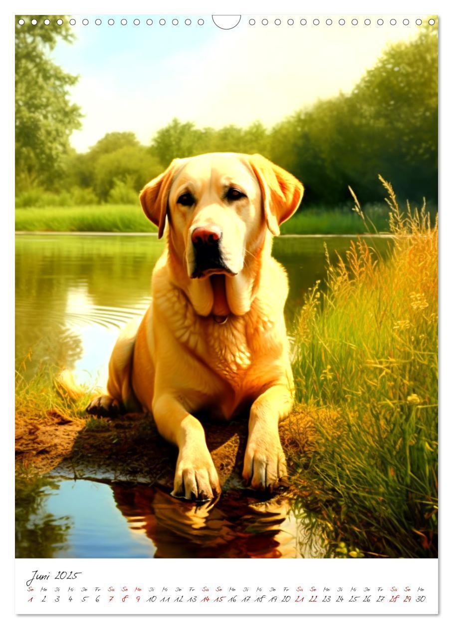 Bild: 9783435876891 | Der Labrador (Wandkalender 2025 DIN A3 hoch), CALVENDO Monatskalender