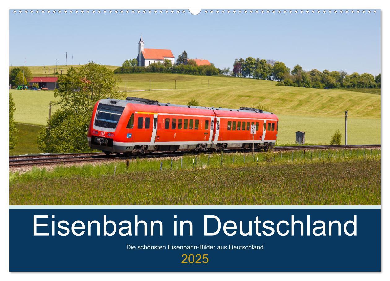 Cover: 9783435034772 | Eisenbahn in Deutschland (Wandkalender 2025 DIN A2 quer), CALVENDO...