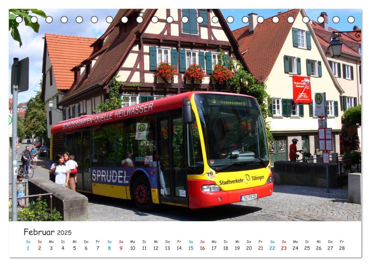 Bild: 9783435076420 | Omnibusse von heute und früher (Tischkalender 2025 DIN A5 quer),...