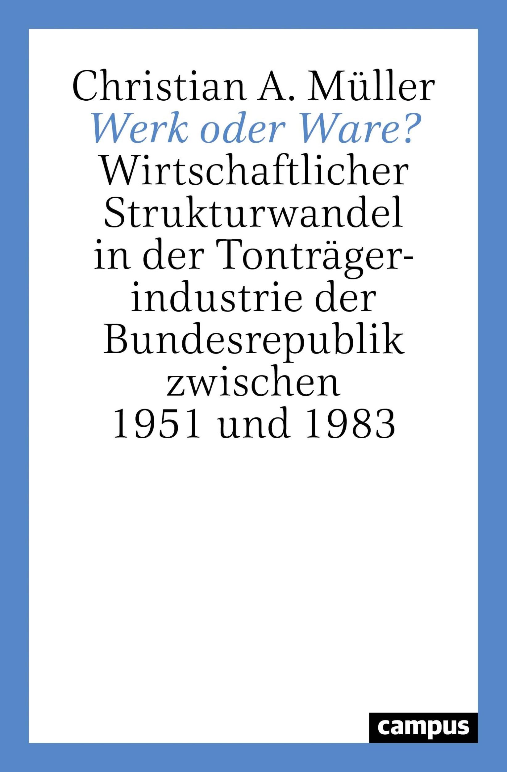 Cover: 9783593513065 | Werk oder Ware? | Christian A Müller | Taschenbuch | 255 S. | Deutsch