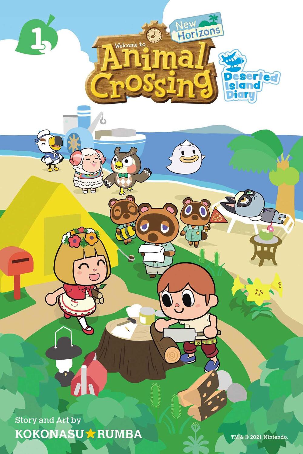 Cover: 9781974725922 | Animal Crossing: New Horizons, Vol. 1 | Deserted Island Diary | Rumba