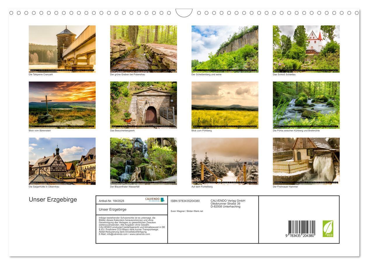 Bild: 9783435204380 | Unser Erzgebirge (Wandkalender 2025 DIN A3 quer), CALVENDO...