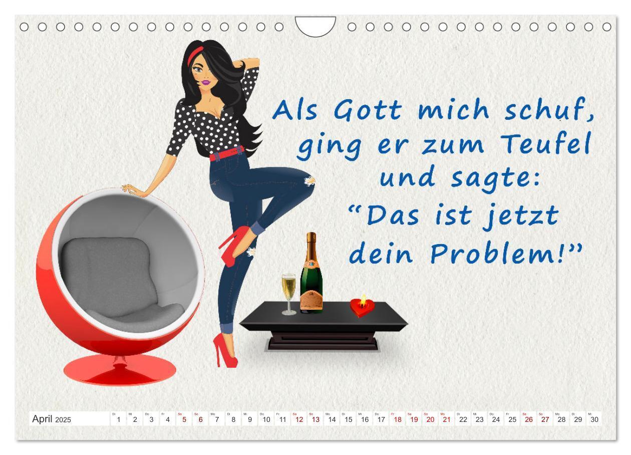 Bild: 9783383927867 | Frech aber ehrlich (Wandkalender 2025 DIN A4 quer), CALVENDO...