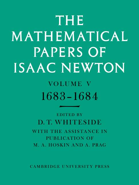 Cover: 9780521045841 | The Mathematical Papers of Isaac Newton | Volume 5, 1683 1684 | Newton