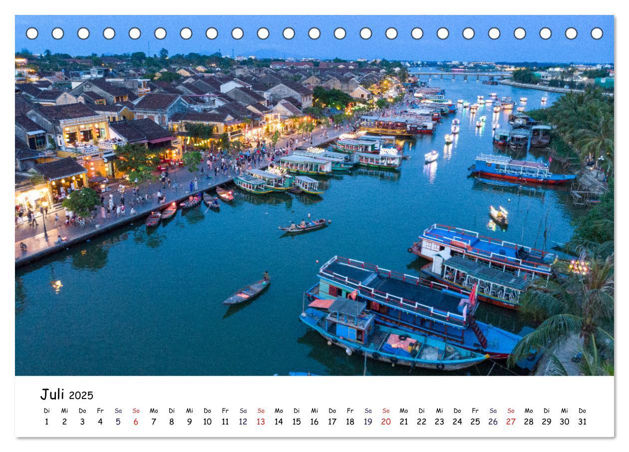 Bild: 9783435349784 | Vietnam aus der Luft (Tischkalender 2025 DIN A5 quer), CALVENDO...