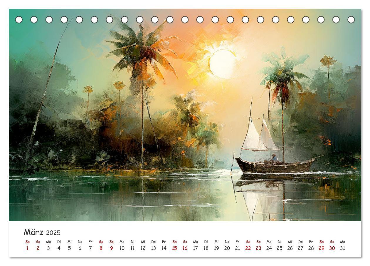 Bild: 9783457143513 | Karibisches Flair (Tischkalender 2025 DIN A5 quer), CALVENDO...