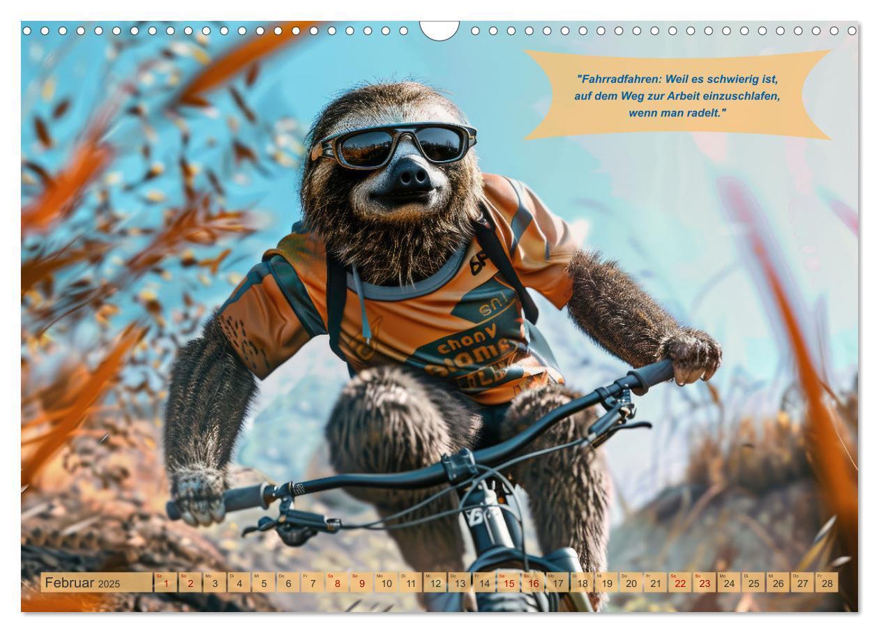 Bild: 9783457154328 | Der tierisch lustige Fahrradkalender (Wandkalender 2025 DIN A3...