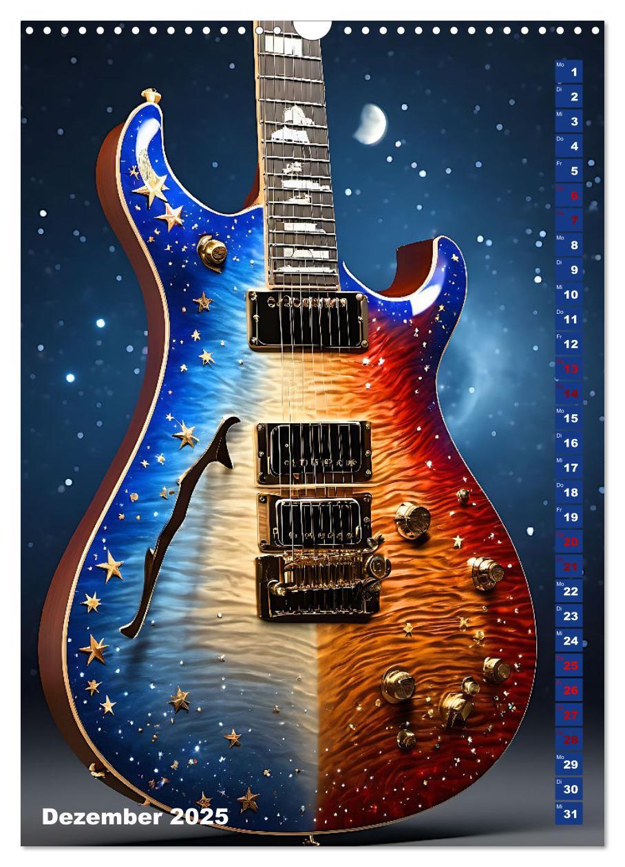 Bild: 9783457137130 | Traumhafte Gitarren (Wandkalender 2025 DIN A3 hoch), CALVENDO...