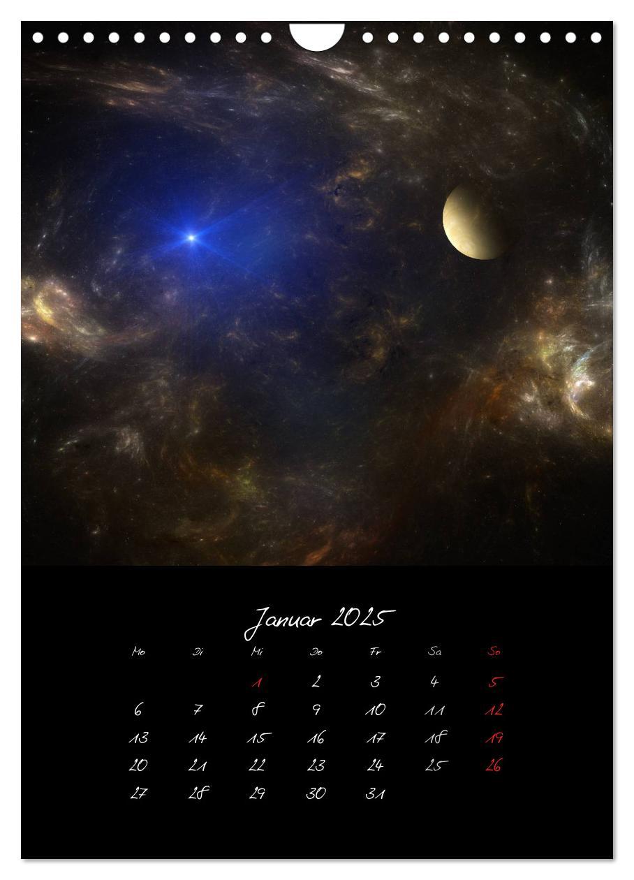 Bild: 9783457033951 | Die große Reise in dem Universum (Wandkalender 2025 DIN A4 hoch),...