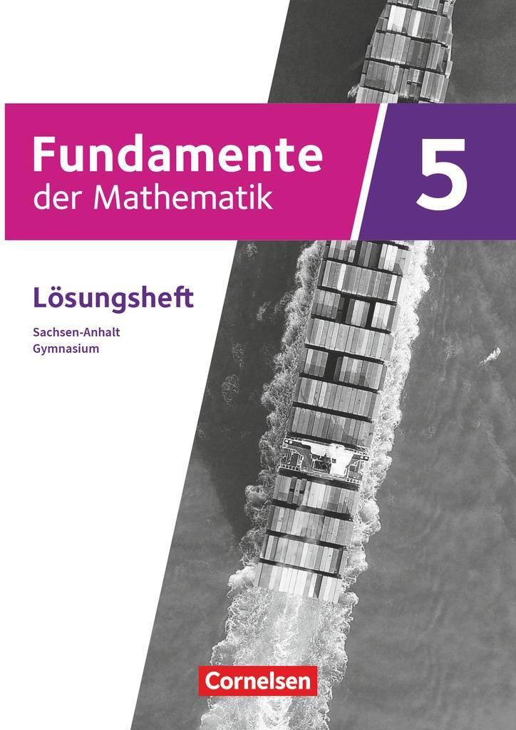 Cover: 9783060002528 | Fundamente der Mathematik 5. Schuljahr. Sachsen-Anhalt - Lösungen...