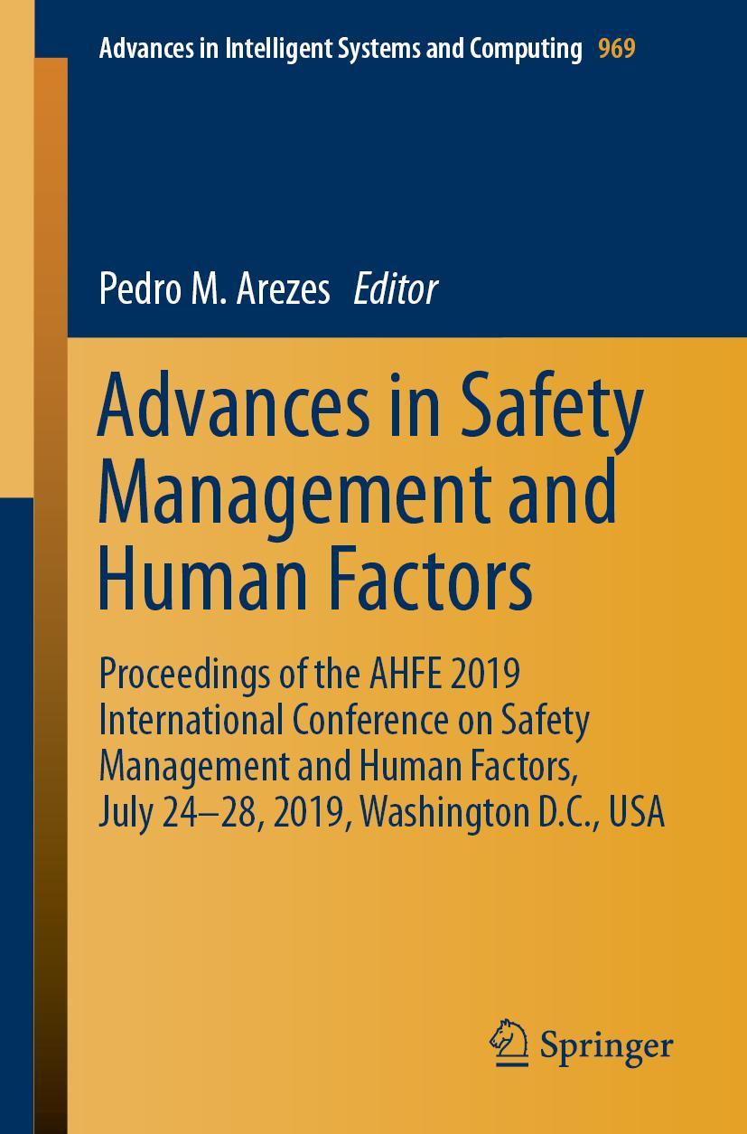 Cover: 9783030204969 | Advances in Safety Management and Human Factors | Pedro M. Arezes