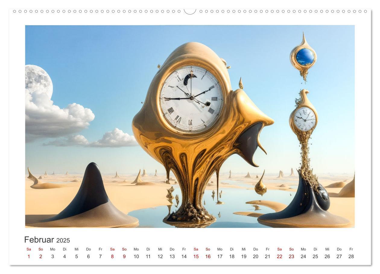 Bild: 9783383858390 | Zeit ist abstrakt (hochwertiger Premium Wandkalender 2025 DIN A2...