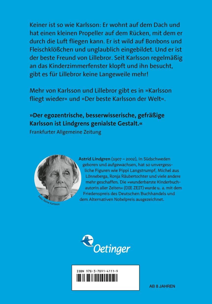 Rückseite: 9783789141119 | Karlsson vom Dach 1 | Astrid Lindgren | Buch | Karlsson vom Dach