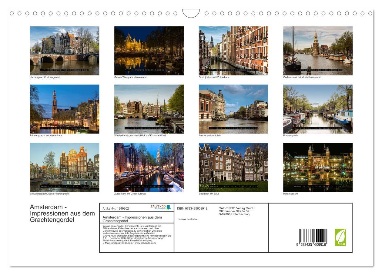 Bild: 9783435609918 | Amsterdam - Impressionen aus dem Grachtengordel (Wandkalender 2025...