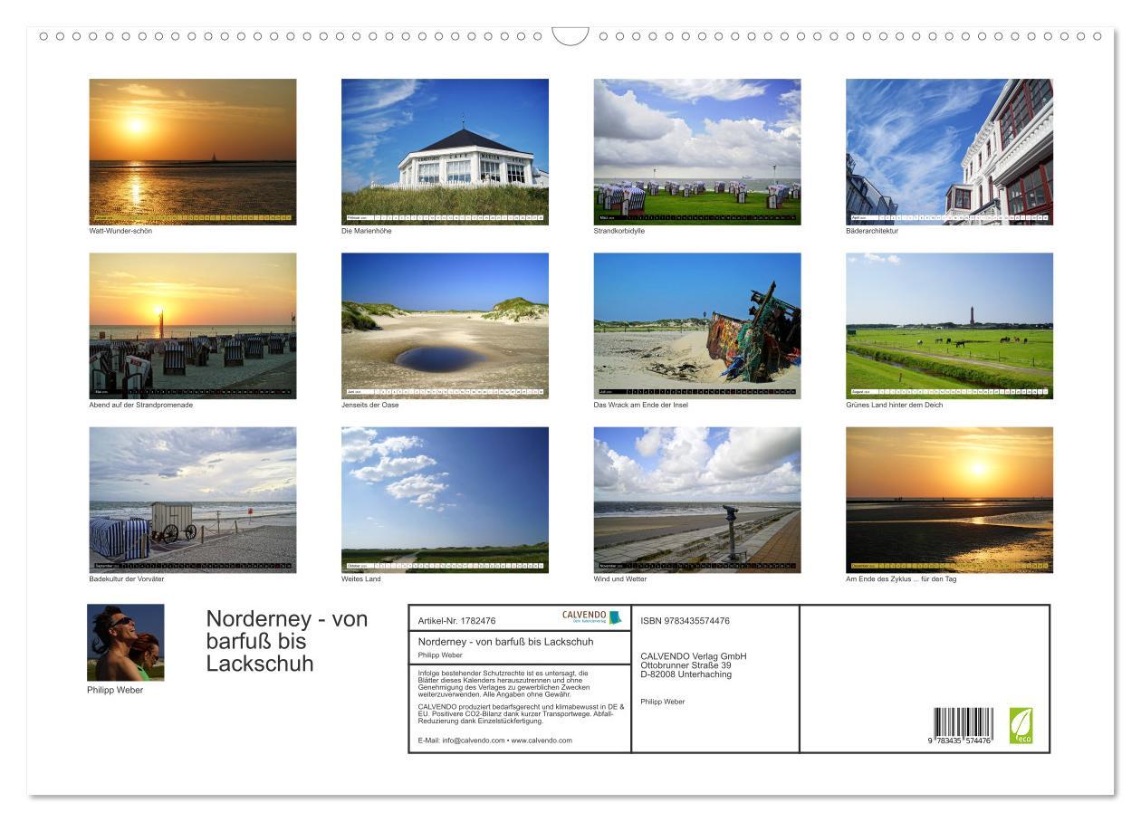 Bild: 9783435574476 | Norderney - von barfuß bis Lackschuh (Wandkalender 2025 DIN A2...