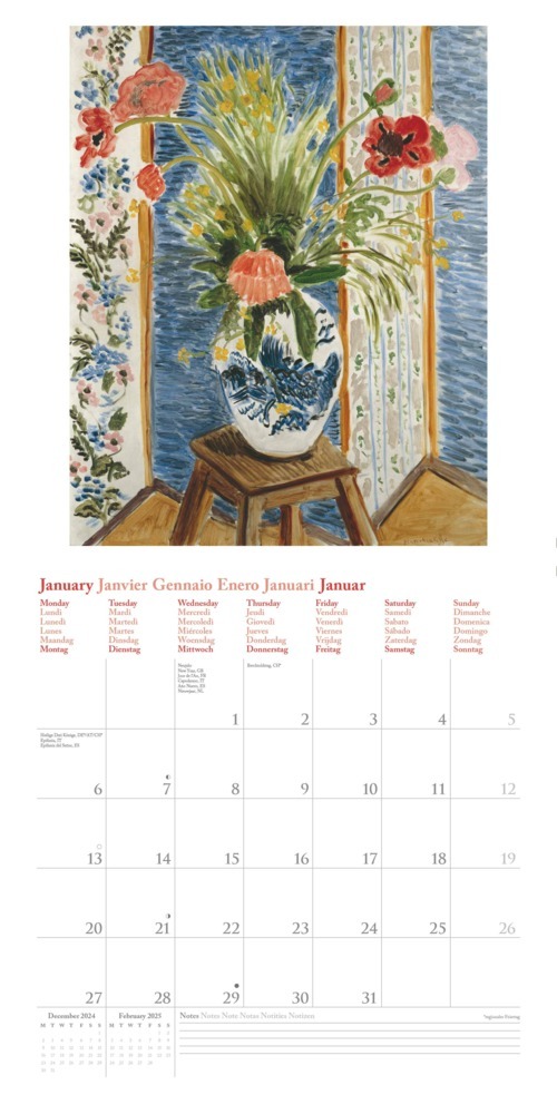 Bild: 4002725994011 | Henri Matisse 2025 - Wand-Kalender - Broschüren-Kalender - 30x30 -...