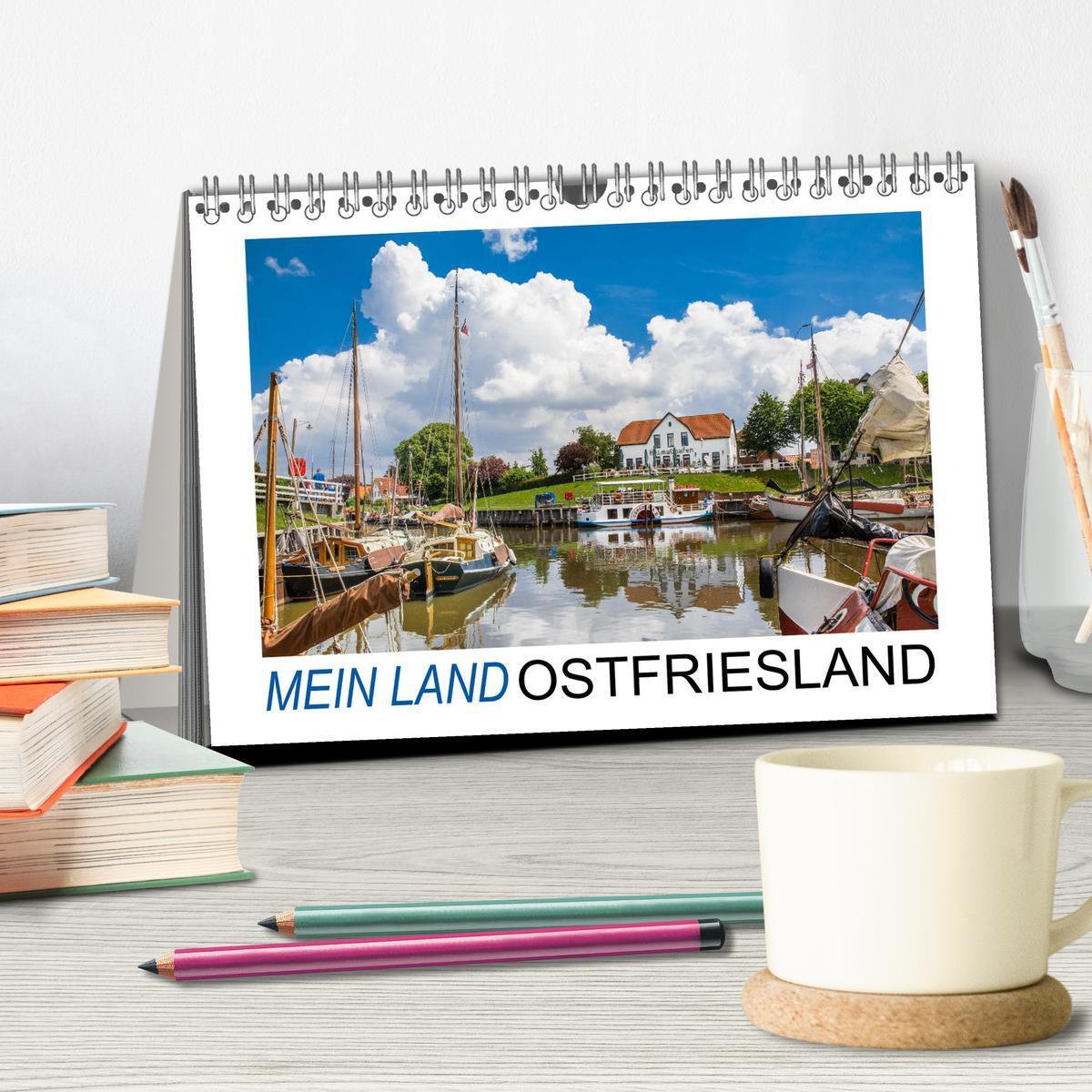 Bild: 9783435035236 | Mein Land, Ostfriesland (Tischkalender 2025 DIN A5 quer), CALVENDO...