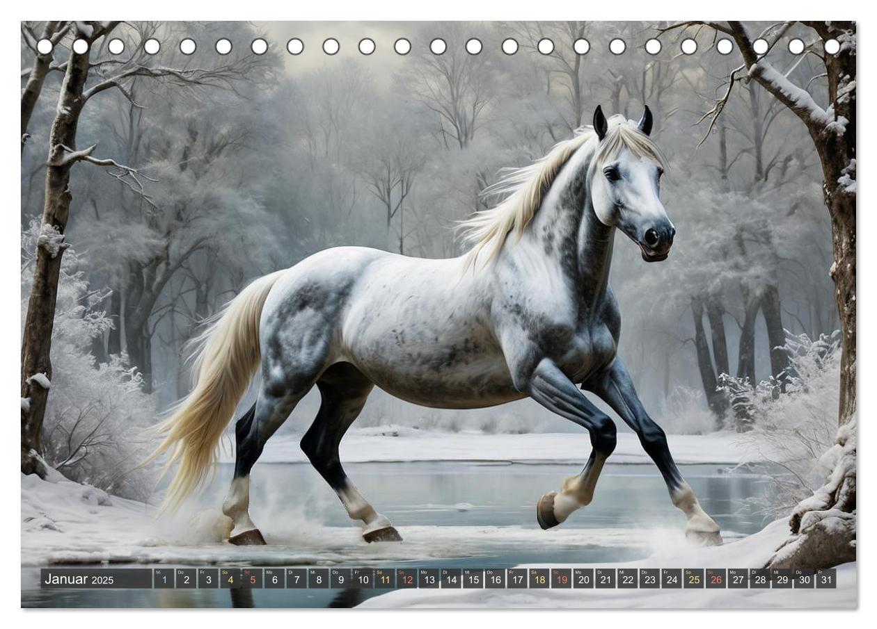 Bild: 9783457171042 | Schöne wilde Mustangs (Tischkalender 2025 DIN A5 quer), CALVENDO...