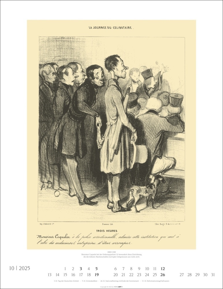 Bild: 9783839900420 | Honoré Daumier: Die Juristen Kalender 2025 | Honoré Daumier | Kalender