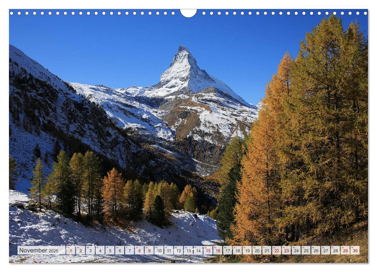 Bild: 9783435350490 | Bergblicke der Schweiz (Wandkalender 2025 DIN A3 quer), CALVENDO...