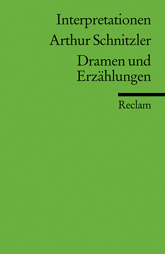 Cover: 9783150175323 | Arthur Schnitzler 'Dramen und Erzählungen' | Hee-Ju Kim (u. a.) | Buch