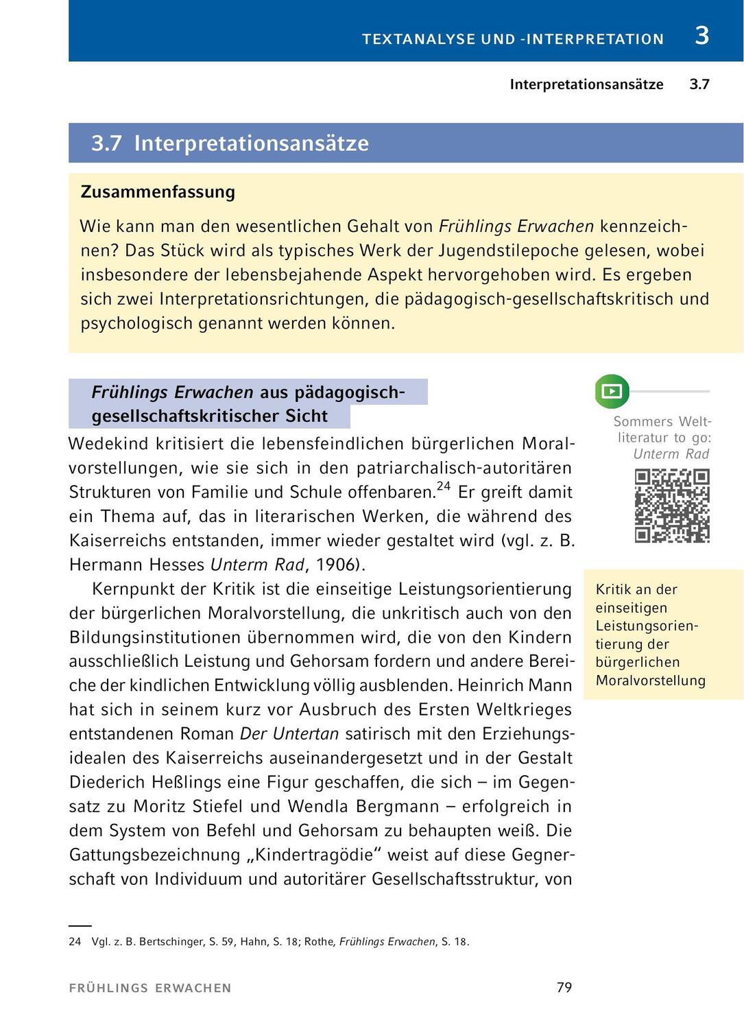 Bild: 9783804420809 | Frühlings Erwachen - Textanalyse und Interpretation | Frank Wedekind