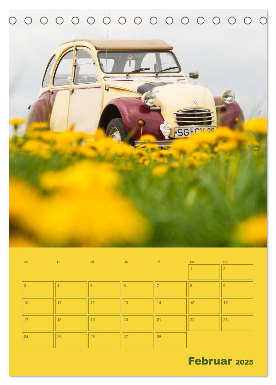 Bild: 9783435940752 | Citroën 2 CV ¿ Flower Power (Tischkalender 2025 DIN A5 hoch),...