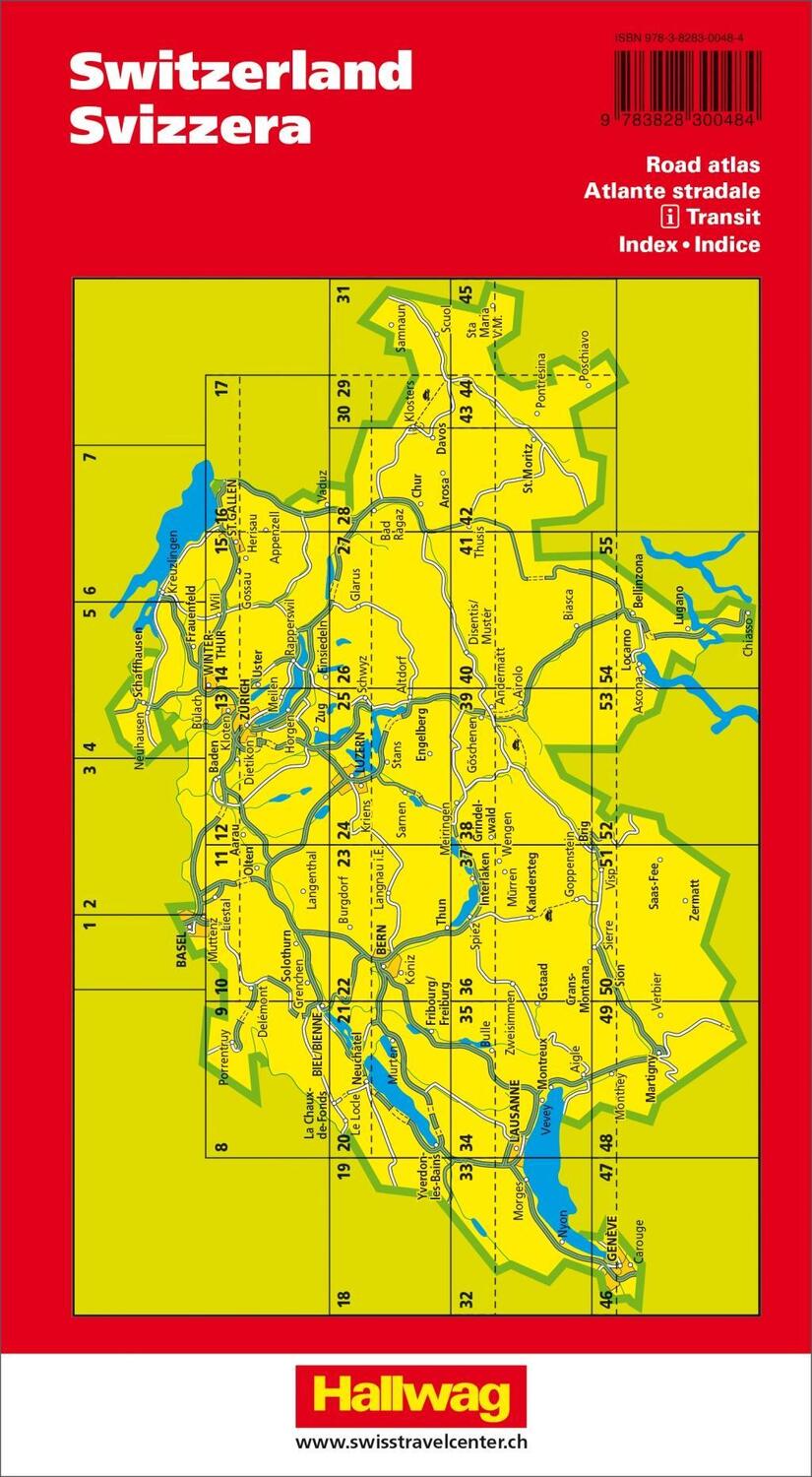 Bild: 9783828300484 | Hallwag Touring Strassenatlas Schweiz | Hallwag Kümmerly+Frey AG