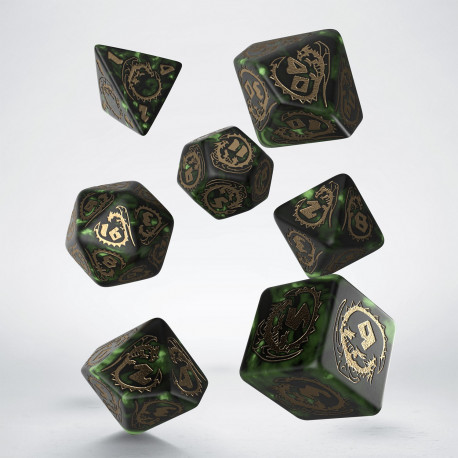 Cover: 5907699493999 | Dragons Dice Set: Nephrite | Dragon-Dice | QWODRA98 | Q-Workshop