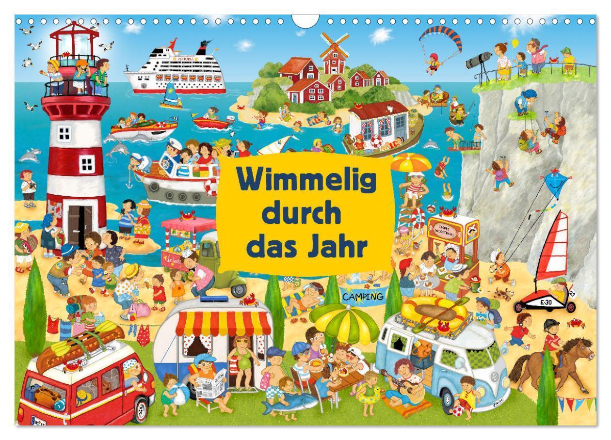 Cover: 9783457173268 | Wimmelig durch das Jahr (Wandkalender 2025 DIN A3 quer), CALVENDO...