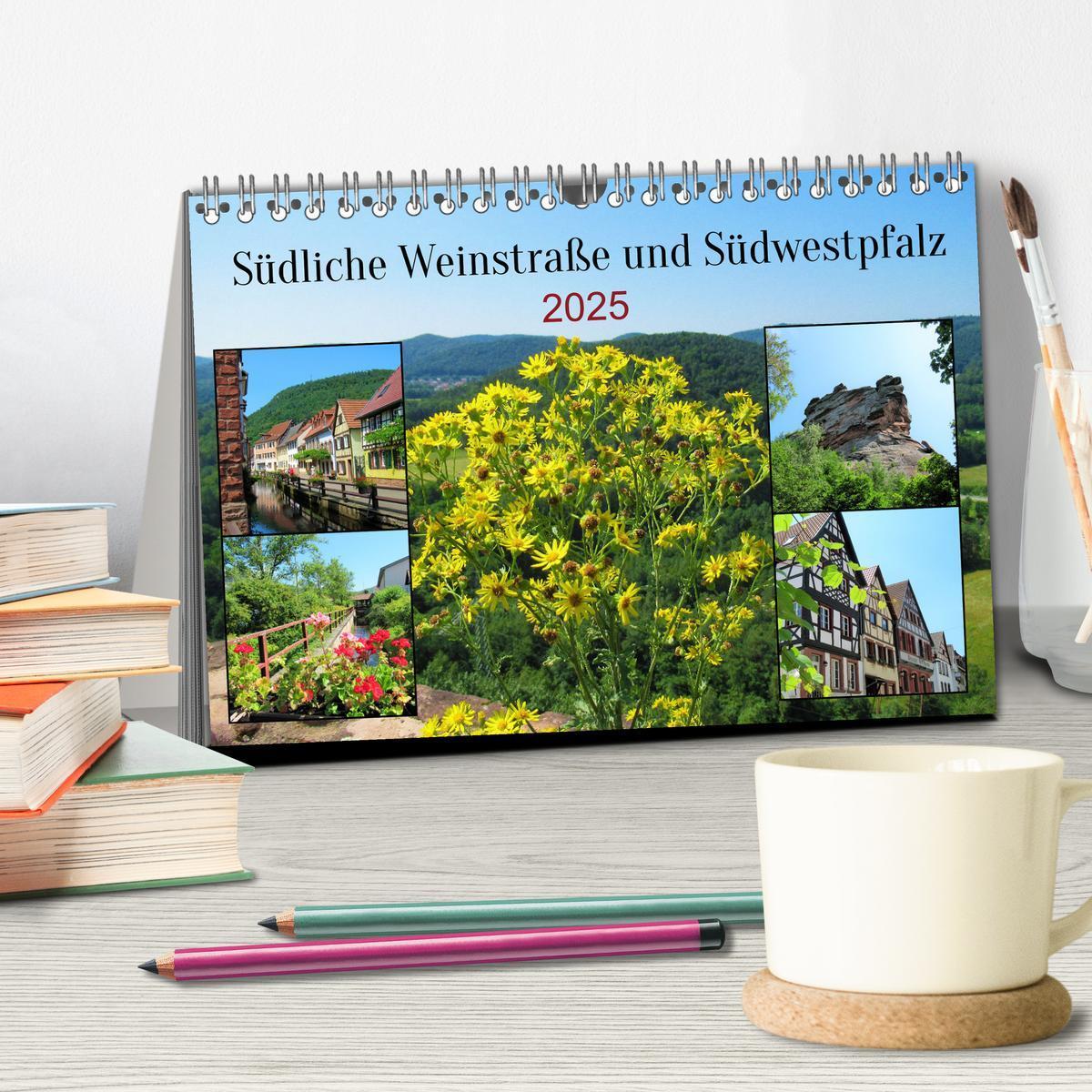 Bild: 9783435038541 | Südliche Weinstraße und Südwestpfalz (Tischkalender 2025 DIN A5...