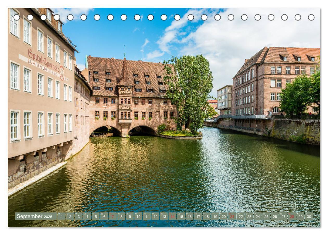 Bild: 9783435298259 | Nürnberg - Historische Altstadt (Tischkalender 2025 DIN A5 quer),...