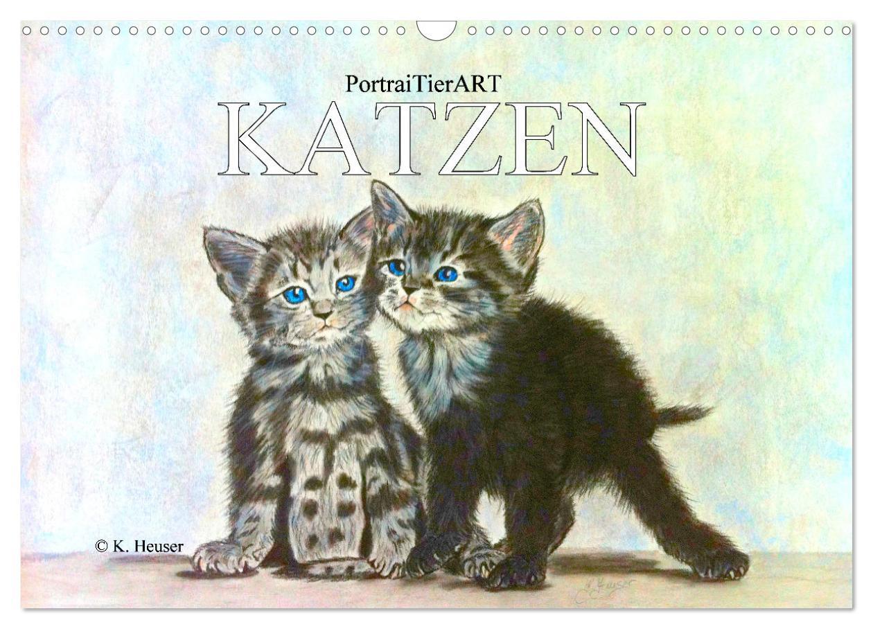 Cover: 9783435097487 | KATZEN PortraiTierART (Wandkalender 2025 DIN A3 quer), CALVENDO...