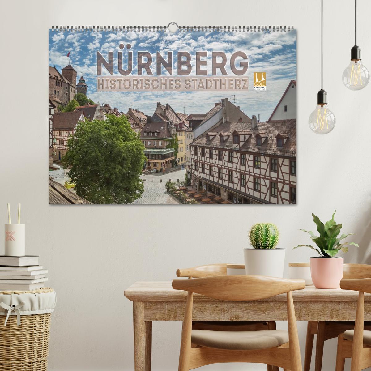 Bild: 9783435591619 | NÜRNBERG Historisches Stadtherz (Wandkalender 2025 DIN A2 quer),...