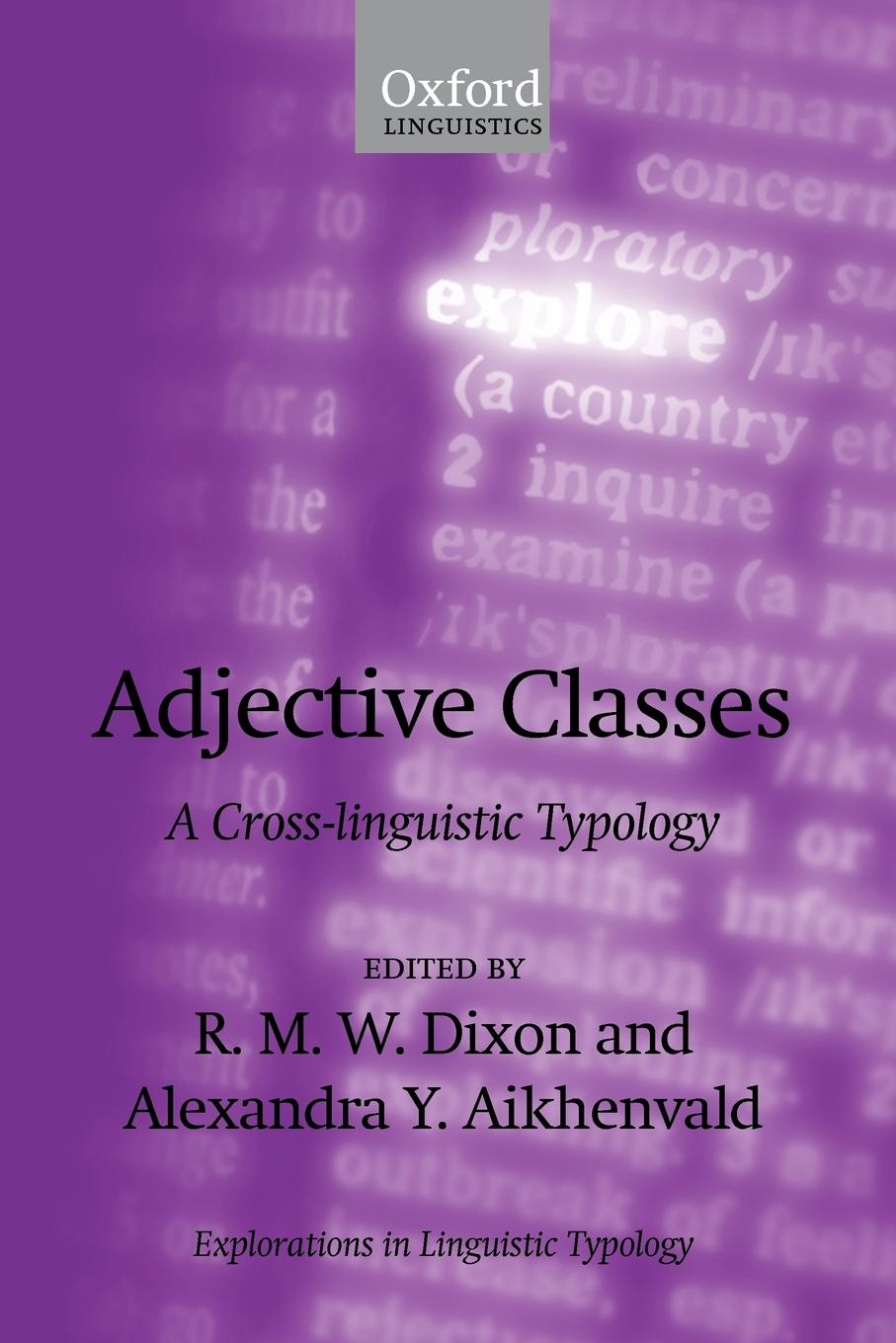 Cover: 9780199203468 | Adjective Classes | A Cross-Linguistic Typology | Dixon (u. a.) | Buch