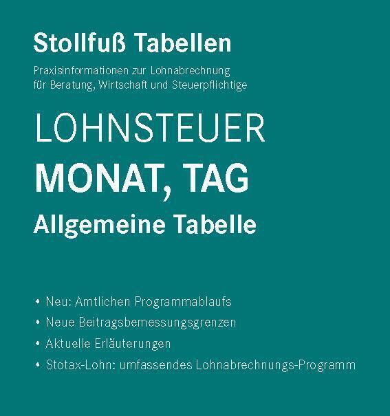 Cover: 9783083367239 | Tabelle, Lohnsteuer 2023 Monat, Tag | mit 8 % + 9 % Kirchensteuer