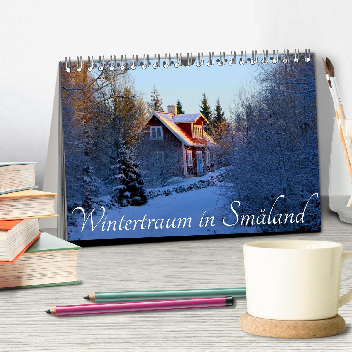 Bild: 9783383881107 | Wintertraum in Smaland (Tischkalender 2025 DIN A5 quer), CALVENDO...