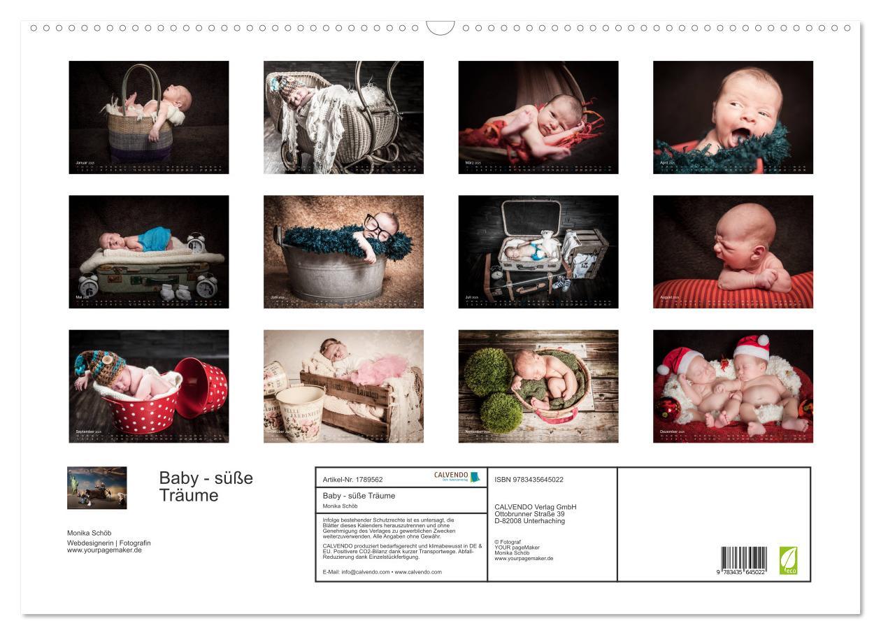 Bild: 9783435645022 | Baby - süße Träume (Wandkalender 2025 DIN A2 quer), CALVENDO...