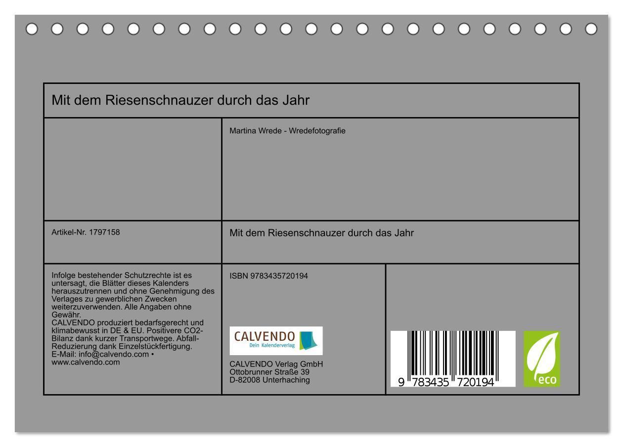 Bild: 9783435720194 | Mit dem Riesenschnauzer durch das Jahr (Tischkalender 2025 DIN A5...