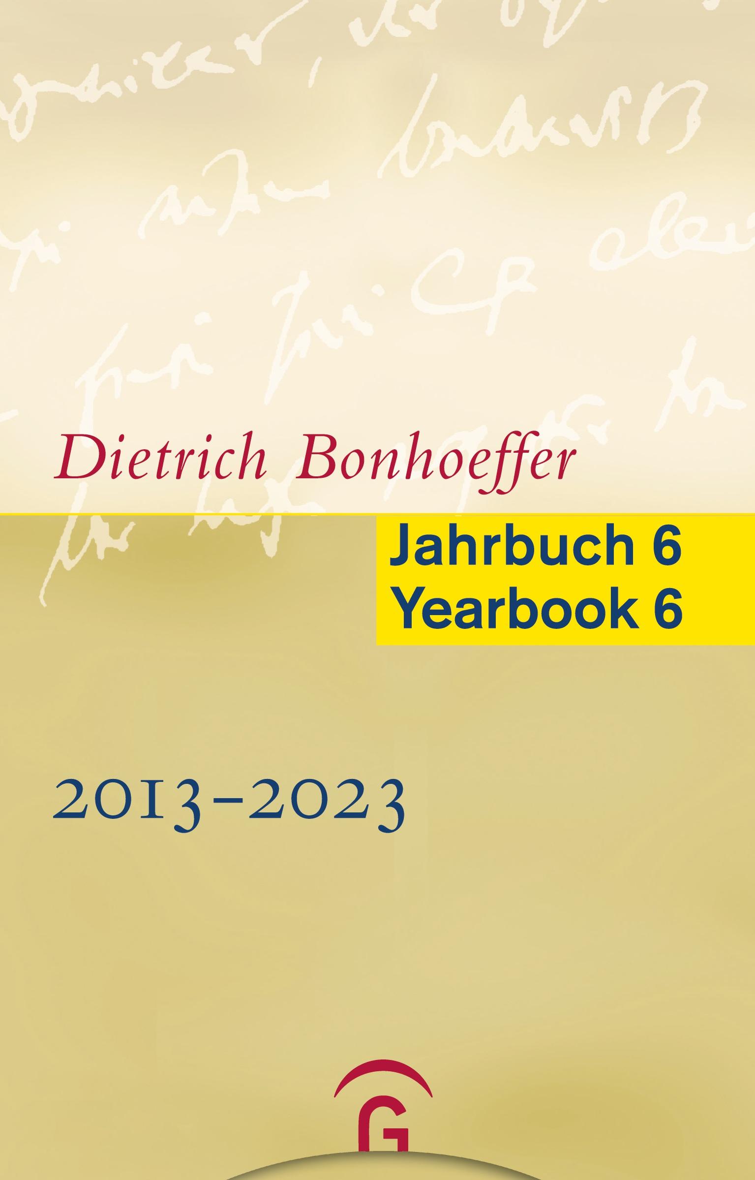 Cover: 9783579030326 | Dietrich Bonhoeffer Jahrbuch 6 / Dietrich Bonhoeffer Yearbook 6 -...